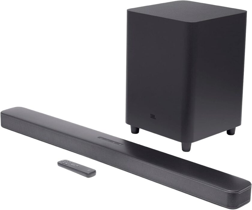 JBL Bar 5.1 - Soundbar with Built-in Virtual Surround, 4K and 10" Wireless Subwoofer