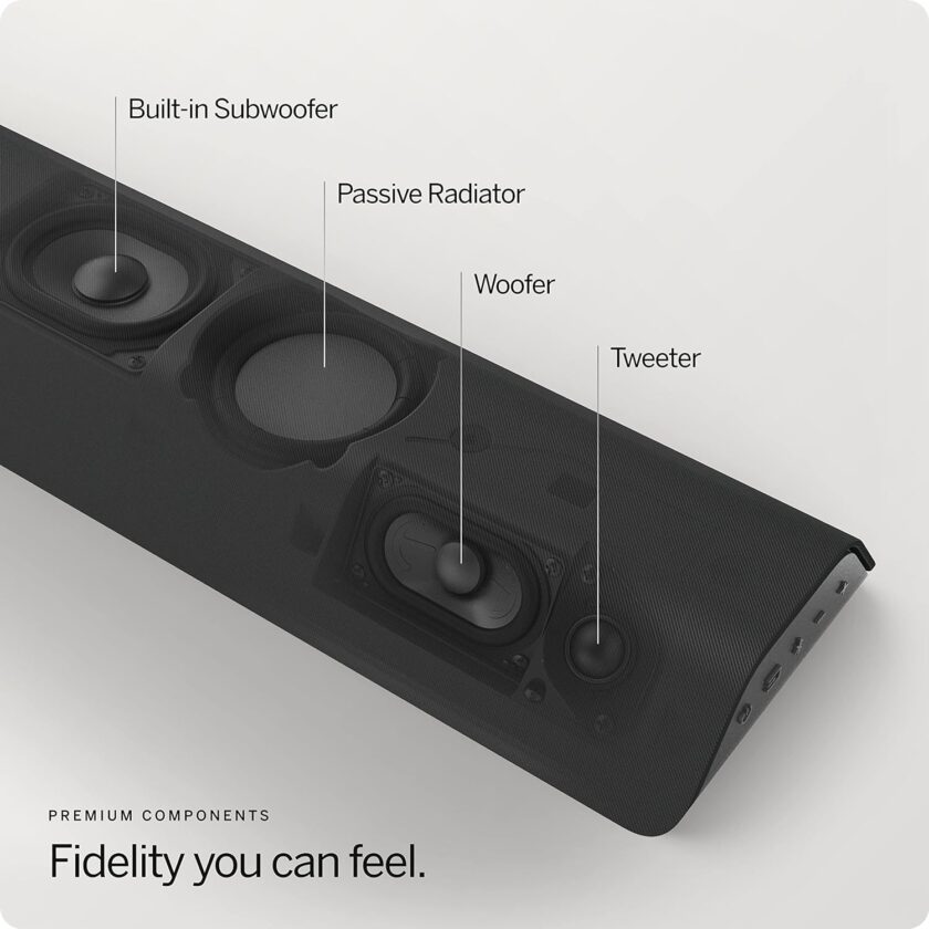 VIZIO M213ad-K8 All-in-One 2.1 Immersive Sound Bar with 6 High-Performance Speakers