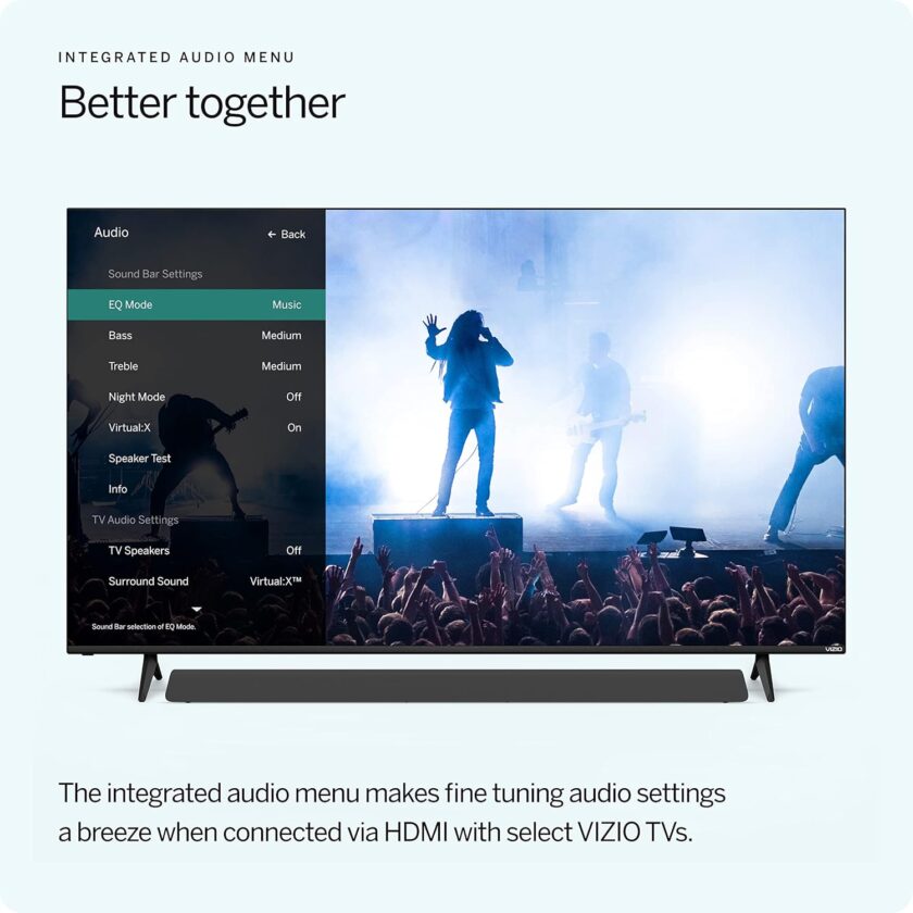 VIZIO M213ad-K8 All-in-One 2.1 Immersive Sound Bar with 6 High-Performance Speakers